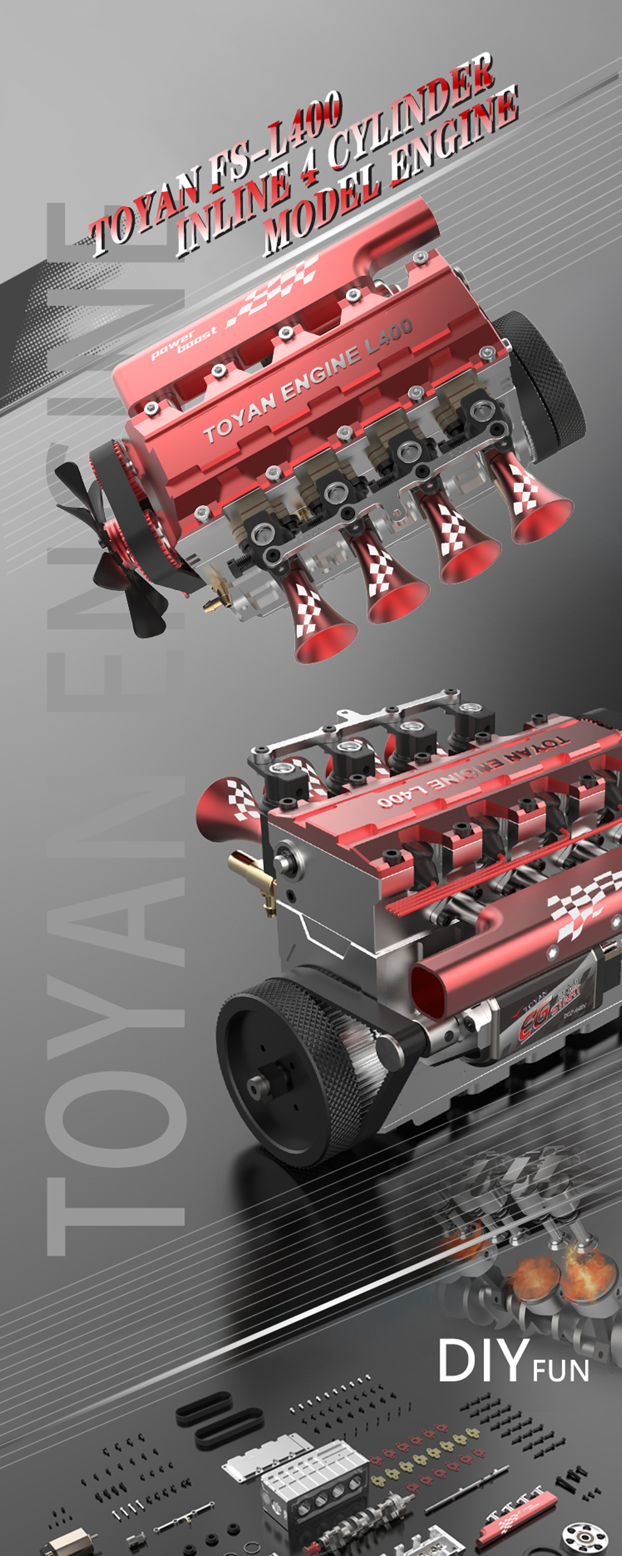 toyan engine l400 power